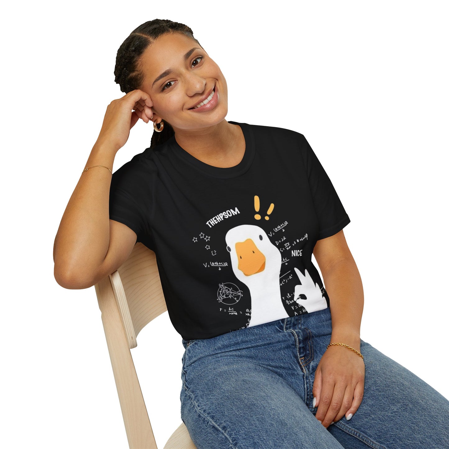 Cartoon Quirky Goose Unisex T-Shirt