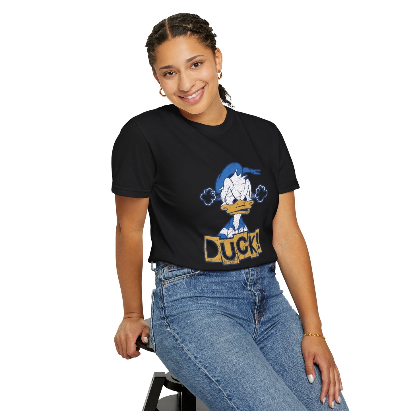 Cartoon Funny Duck Graphic T-Shirt
