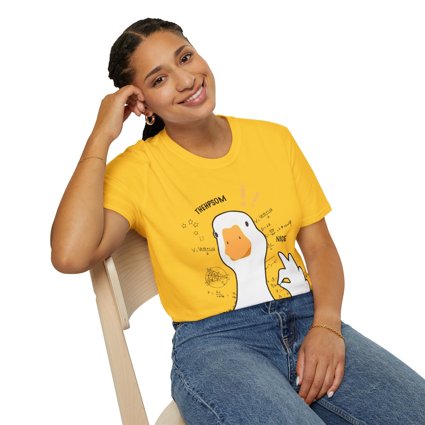 Cartoon Quirky Goose Unisex T-Shirt
