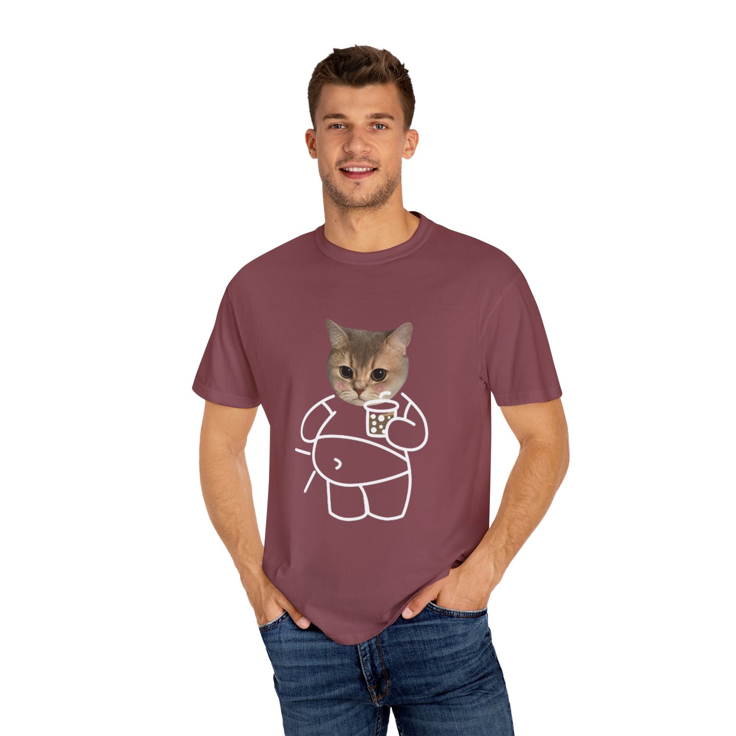 Cartoon Cute Cat Unisex T-Shirt