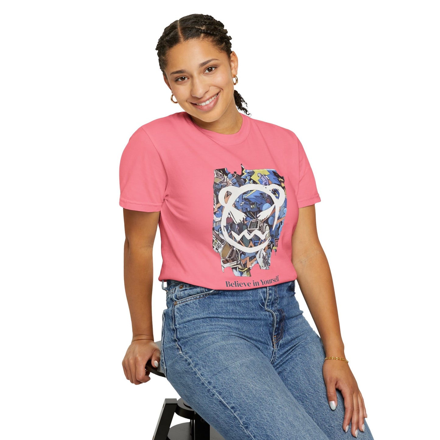 Cartoon Motivational Graphic T-shirt