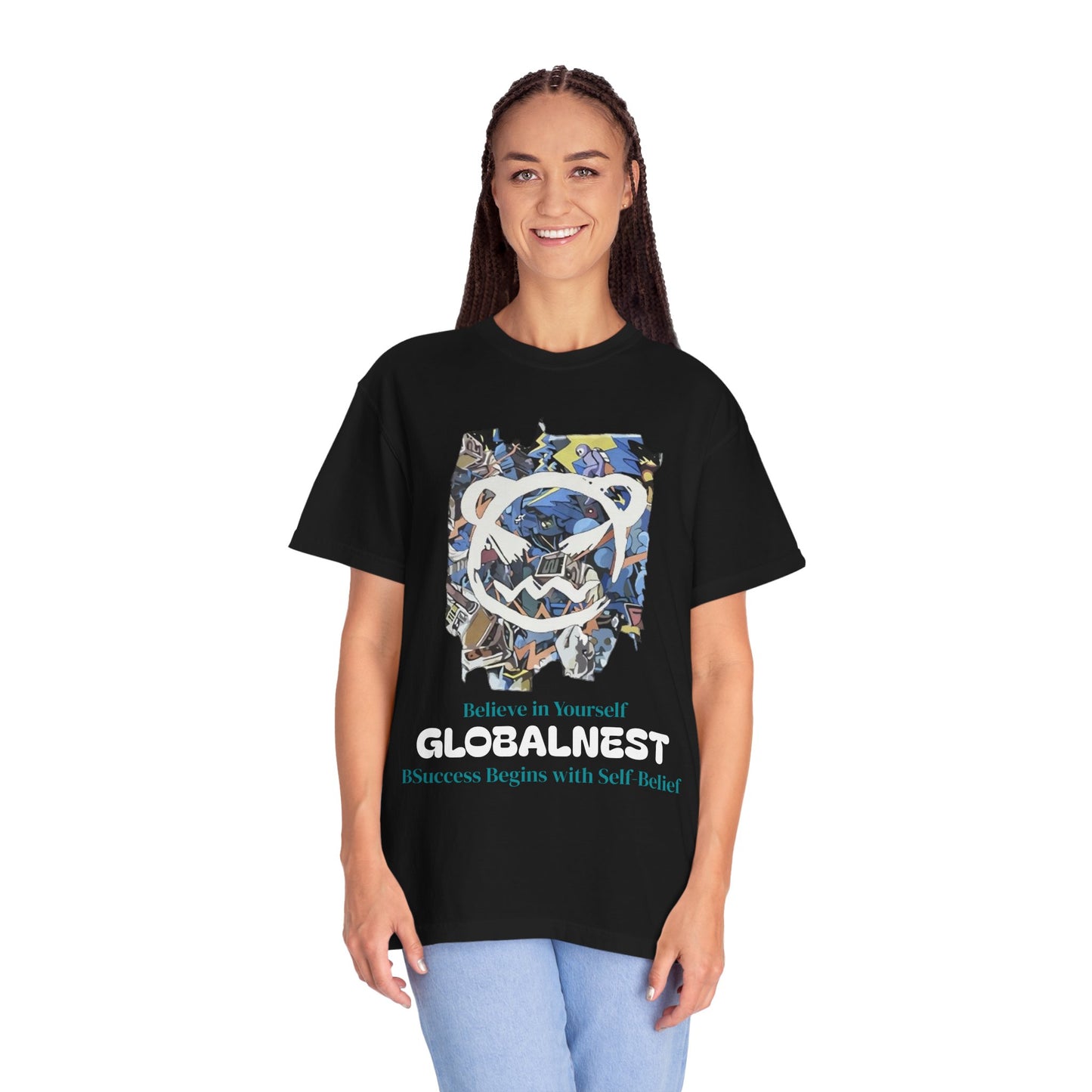 Cartoon Motivational Graphic T-shirt