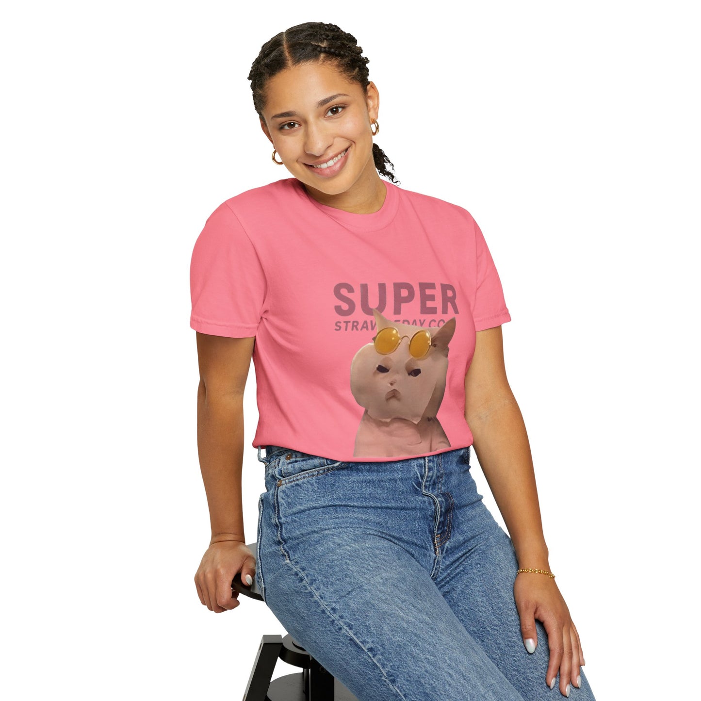 Cartoon Funny Meow Unisex T-Shirt