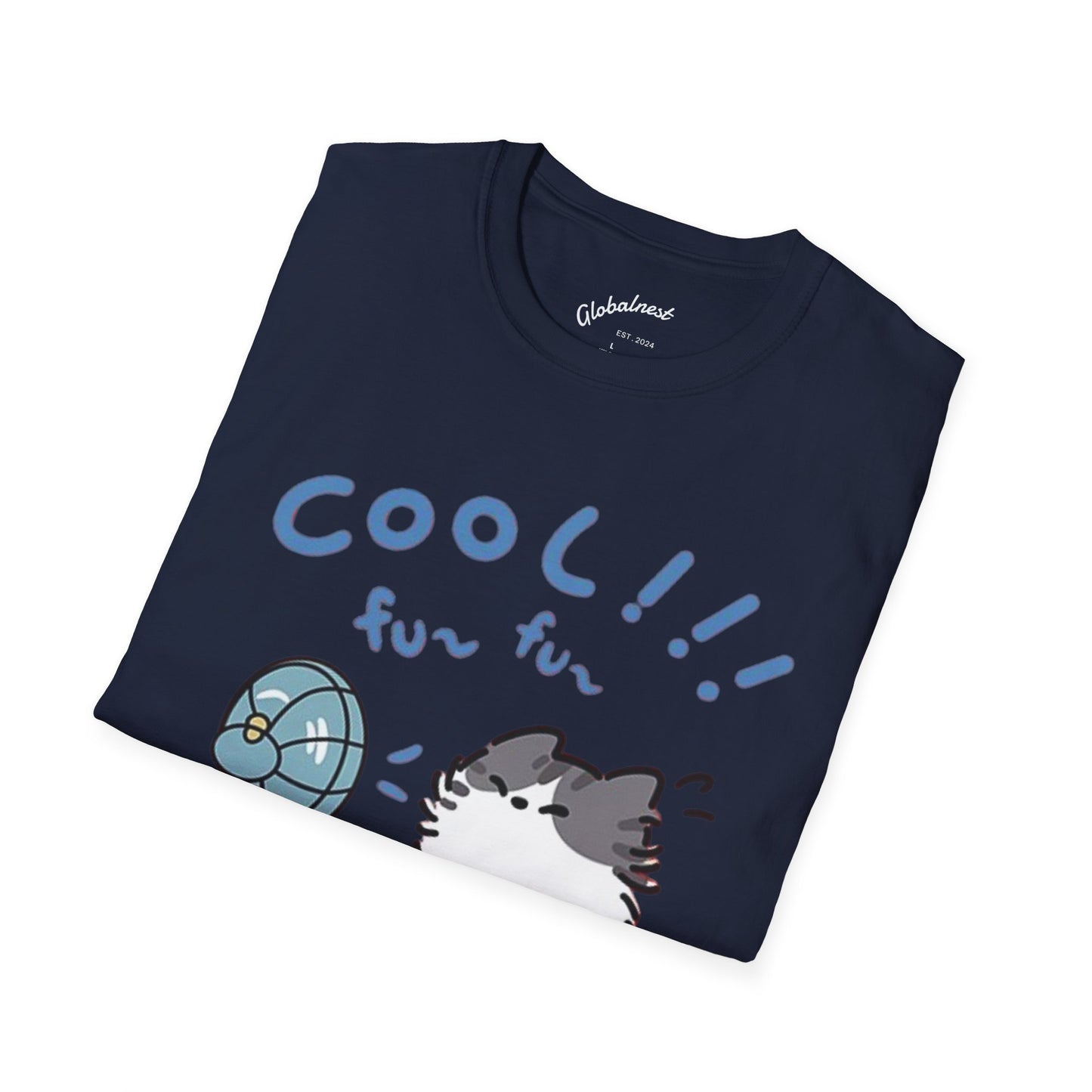 Cartoon Cool Cat Unisex T-Shirt