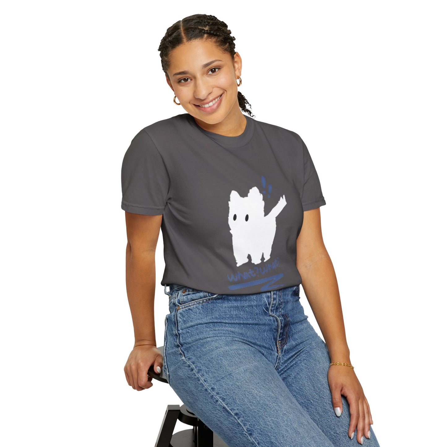 What What Kitten Cartoon T-Shirt