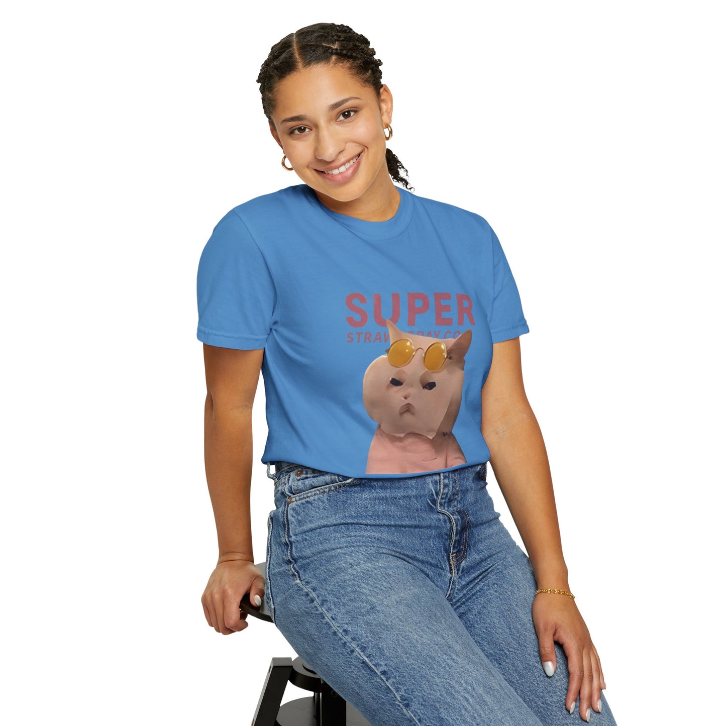 Cartoon Funny Meow Unisex T-Shirt