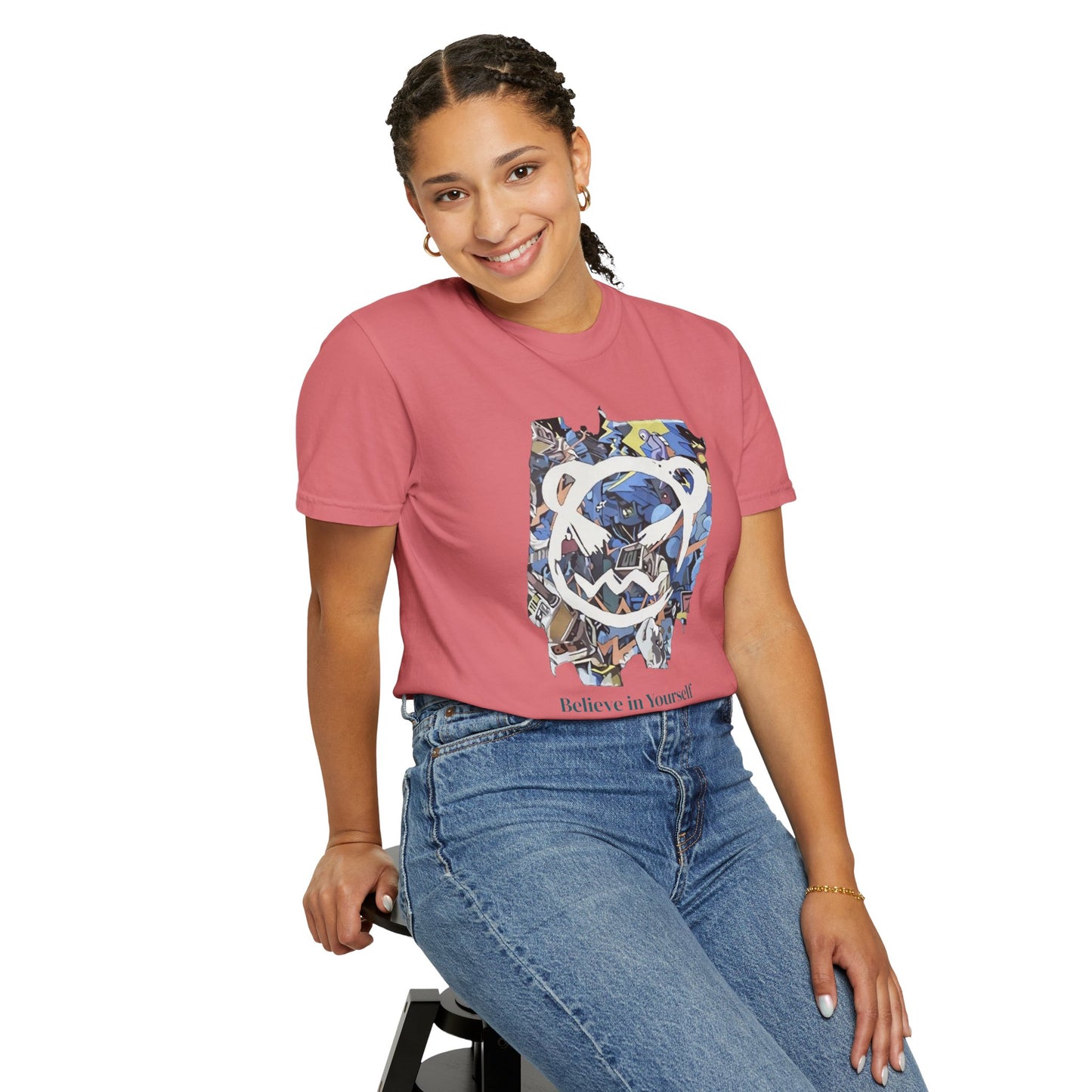 Cartoon Motivational Graphic T-shirt