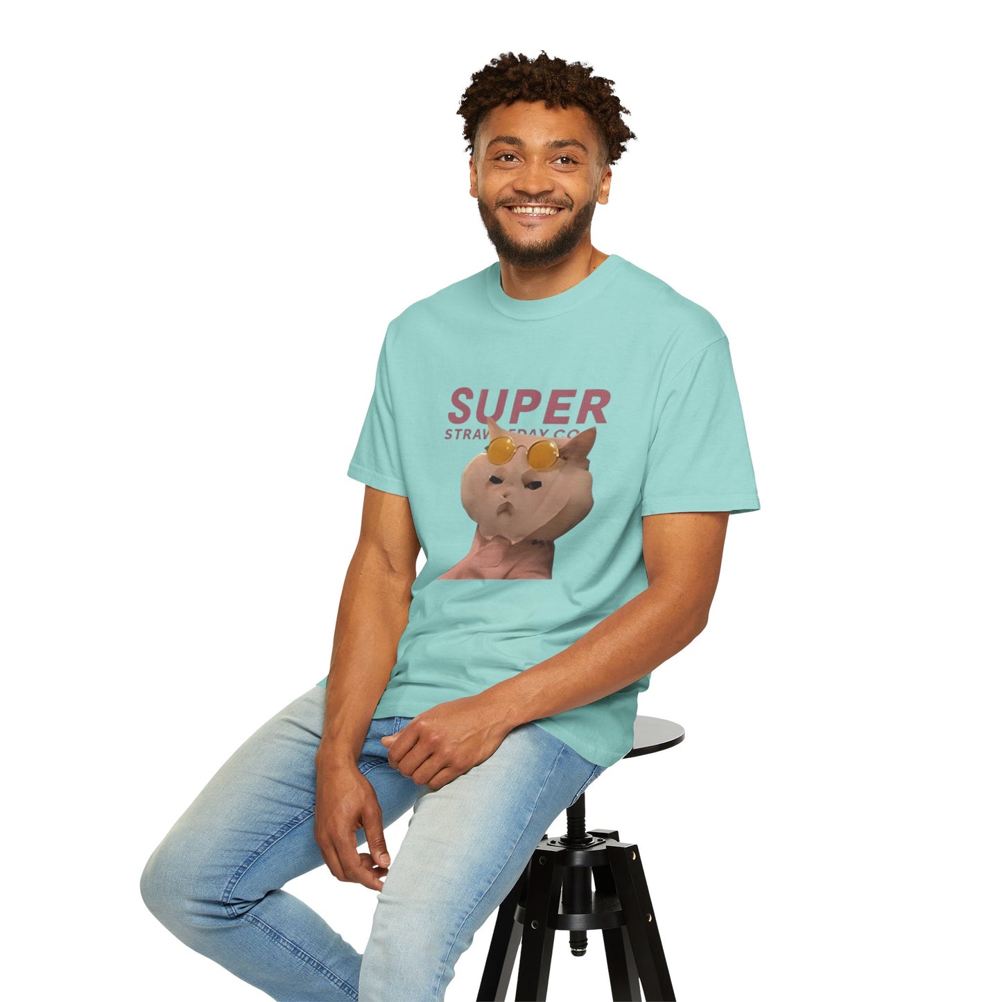 Cartoon Funny Meow Unisex T-Shirt