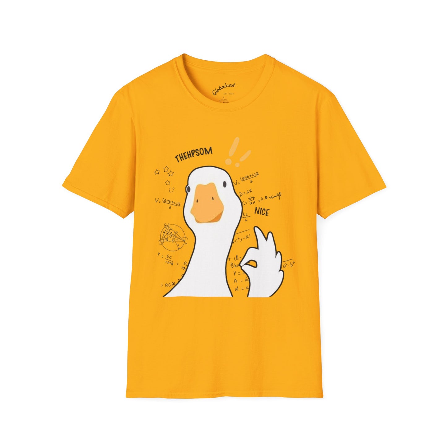 Cartoon Quirky Goose Unisex T-Shirt