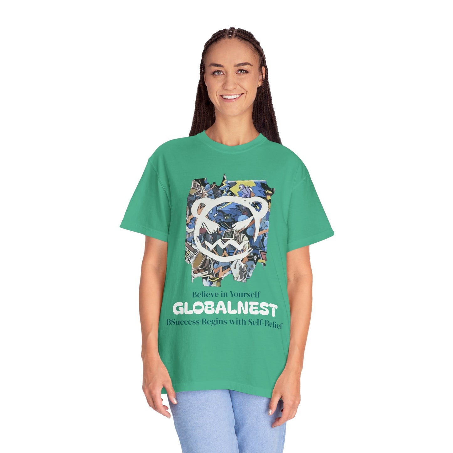 Cartoon Motivational Graphic T-shirt