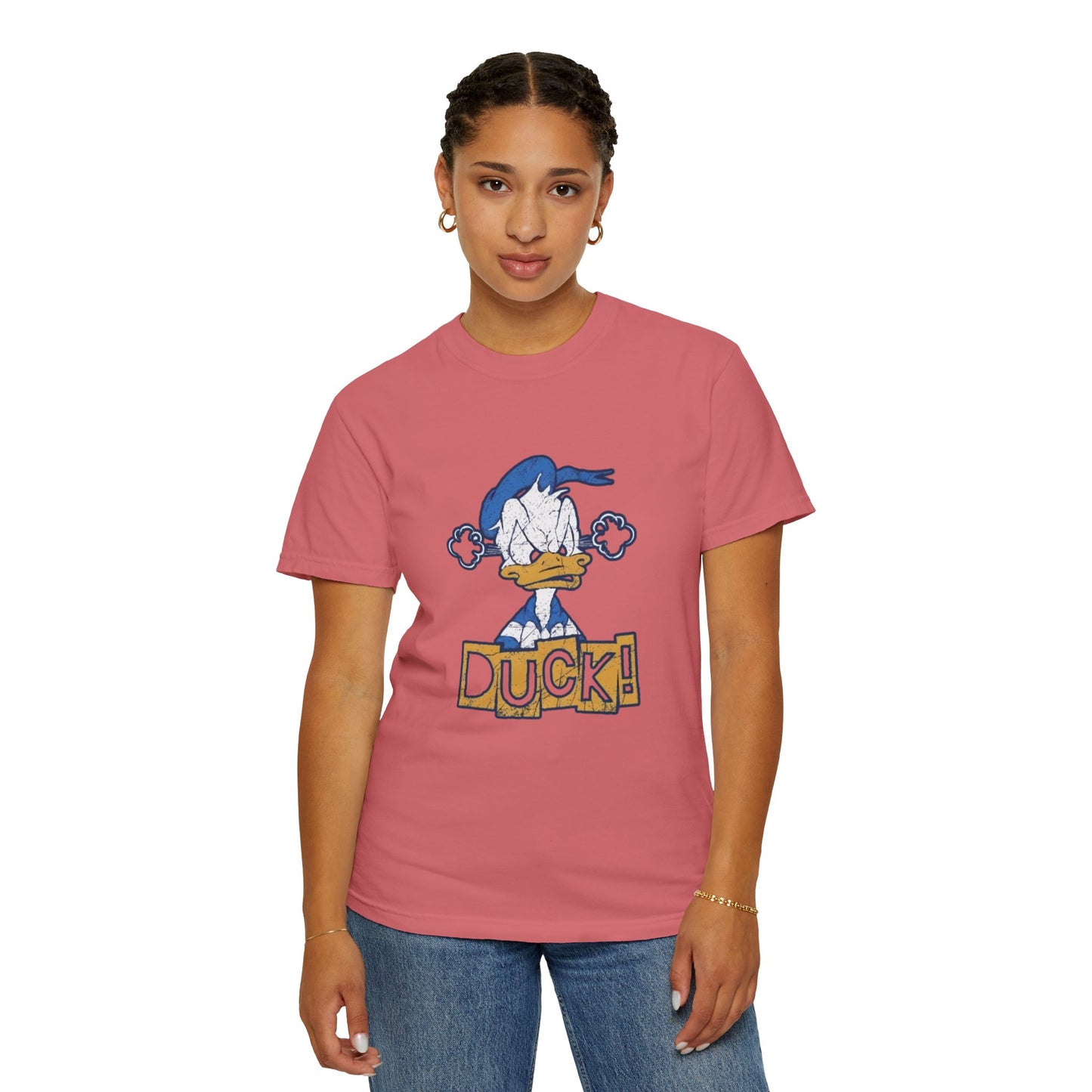 Cartoon Funny Duck Graphic T-Shirt