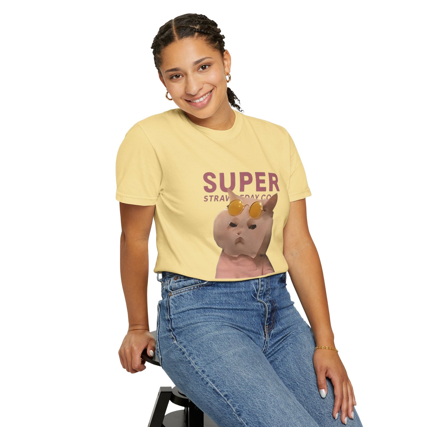 Cartoon Funny Meow Unisex T-Shirt