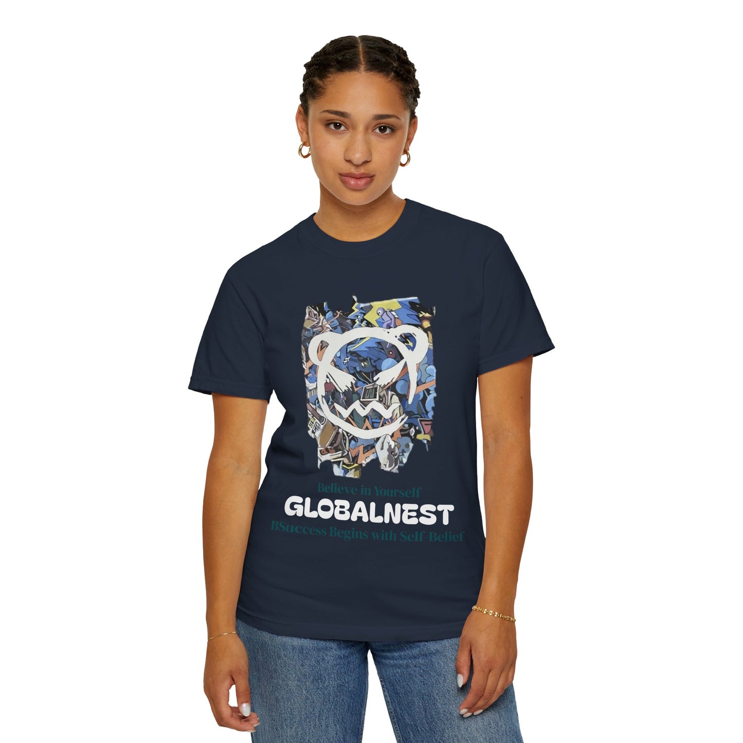 Cartoon Motivational Graphic T-shirt