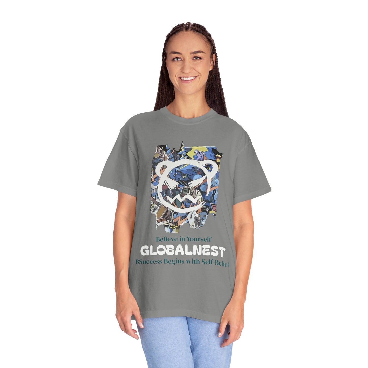 Cartoon Motivational Graphic T-shirt