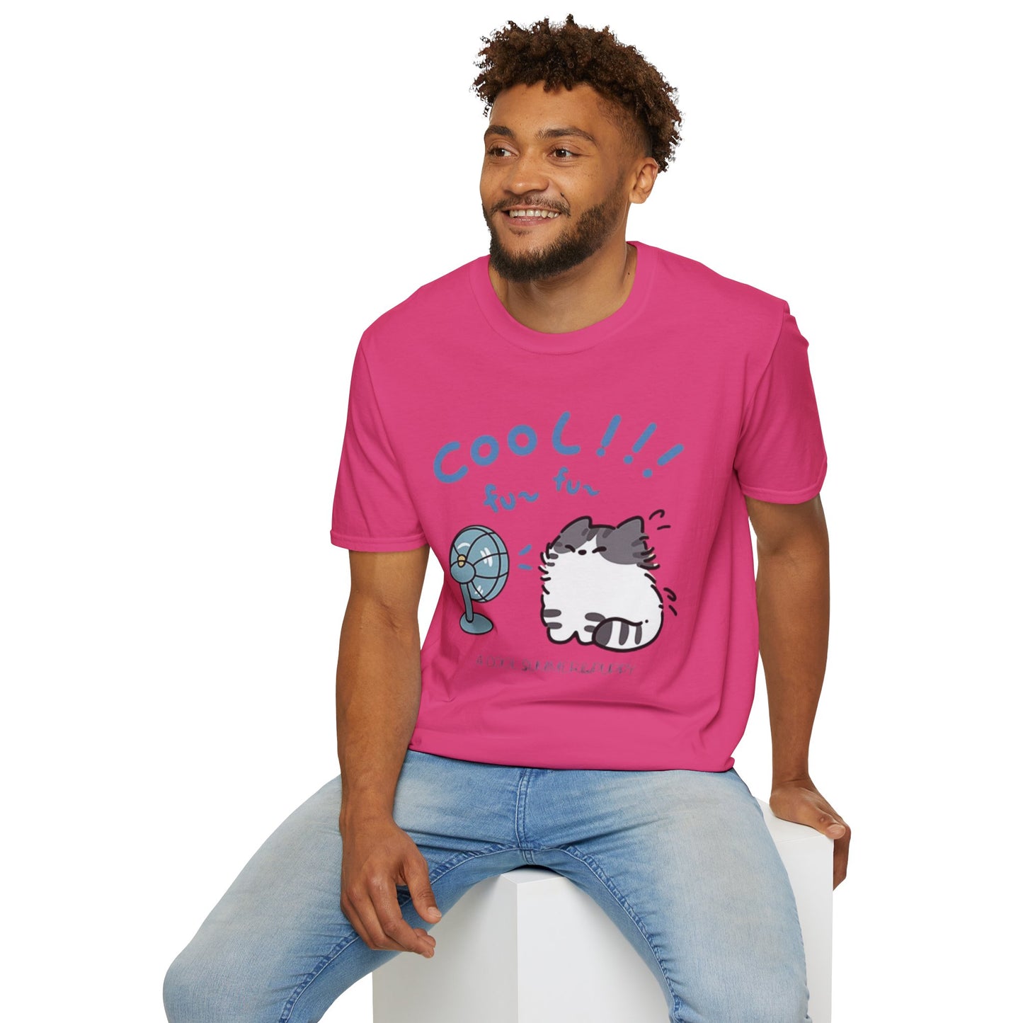 Cartoon Cool Cat Unisex T-Shirt