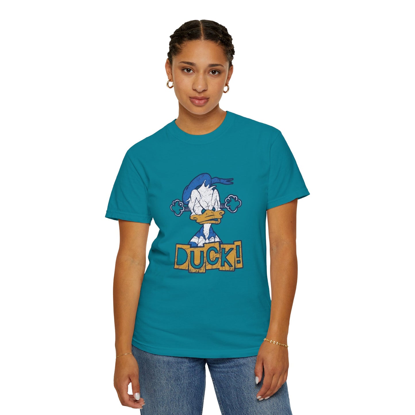 Cartoon Funny Duck Graphic T-Shirt