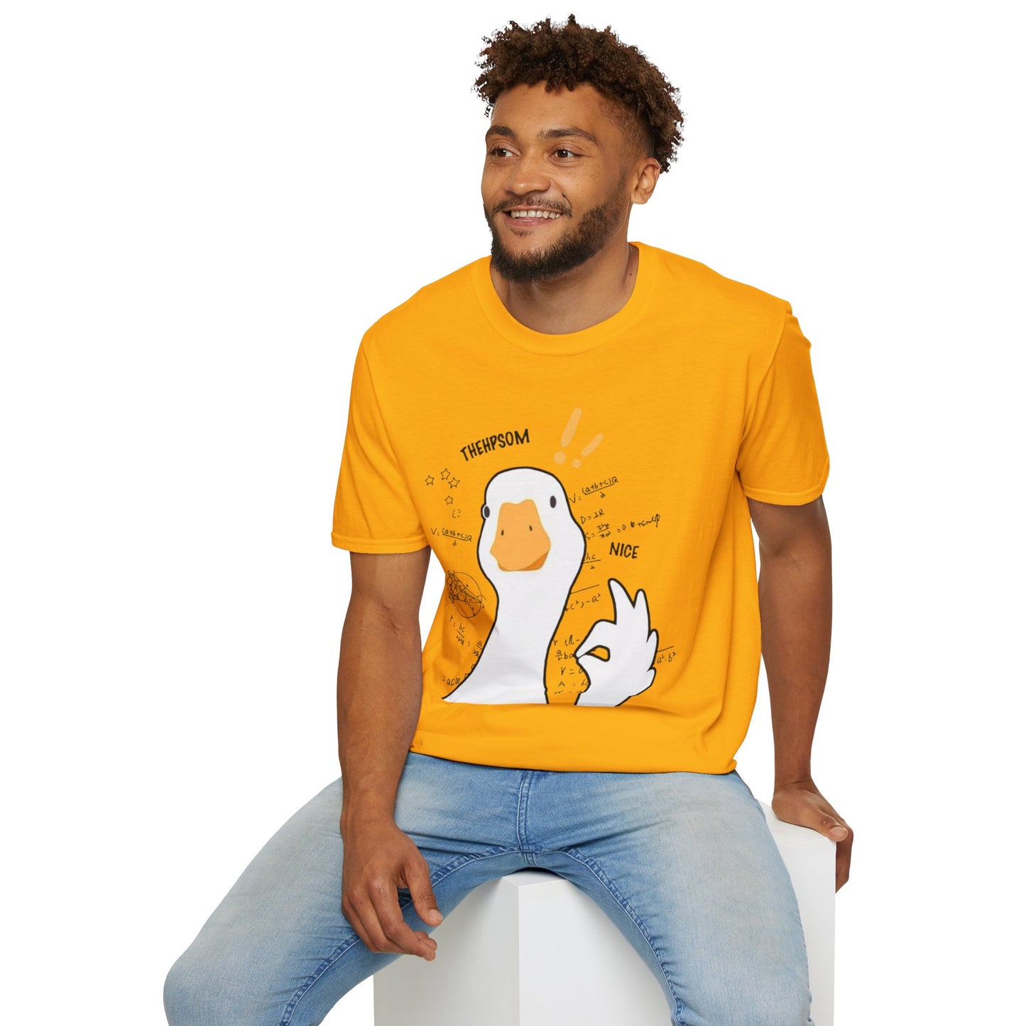 Cartoon Quirky Goose Unisex T-Shirt