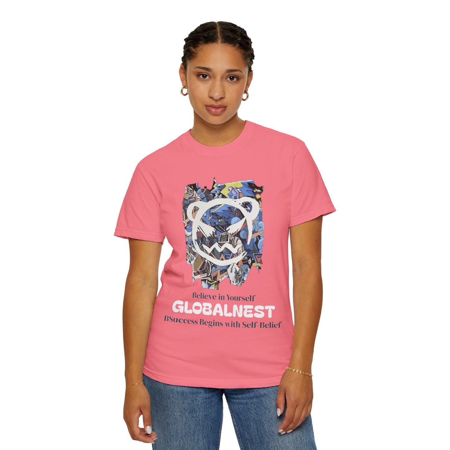 Cartoon Motivational Graphic T-shirt