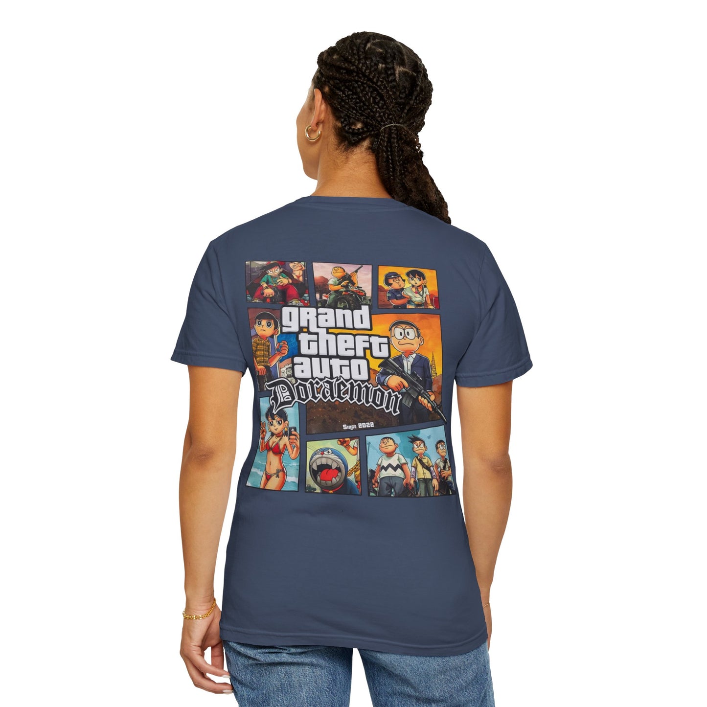 Cartoon GTA & Doraemon Unisex T-Shirt