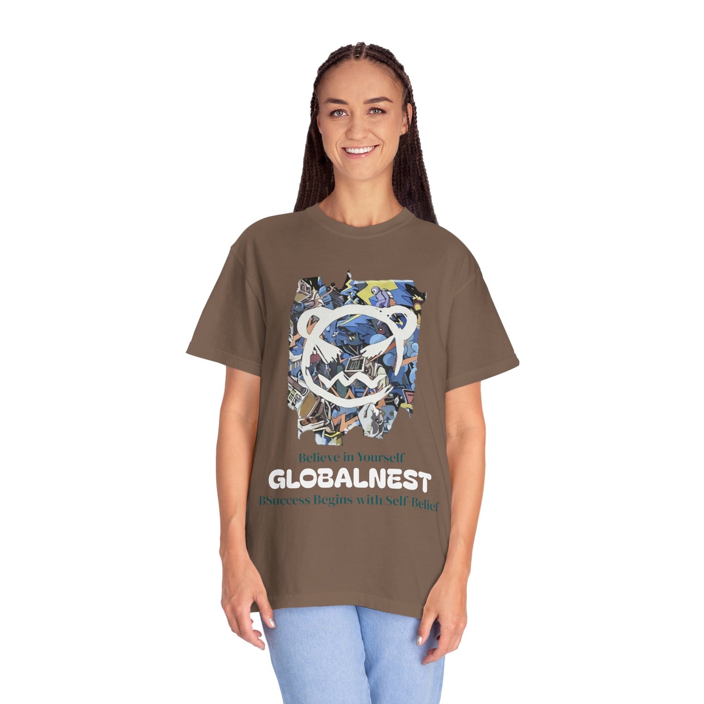 Cartoon Motivational Graphic T-shirt