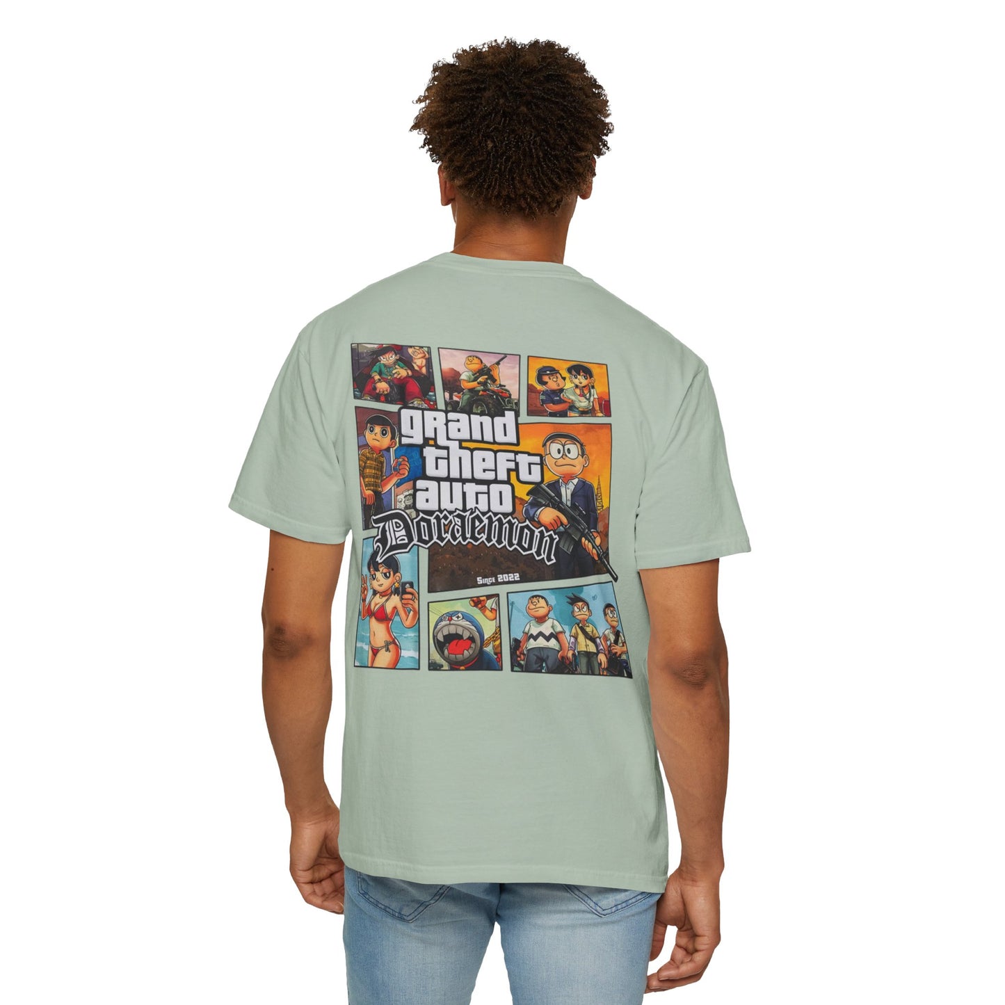Cartoon GTA & Doraemon Unisex T-Shirt