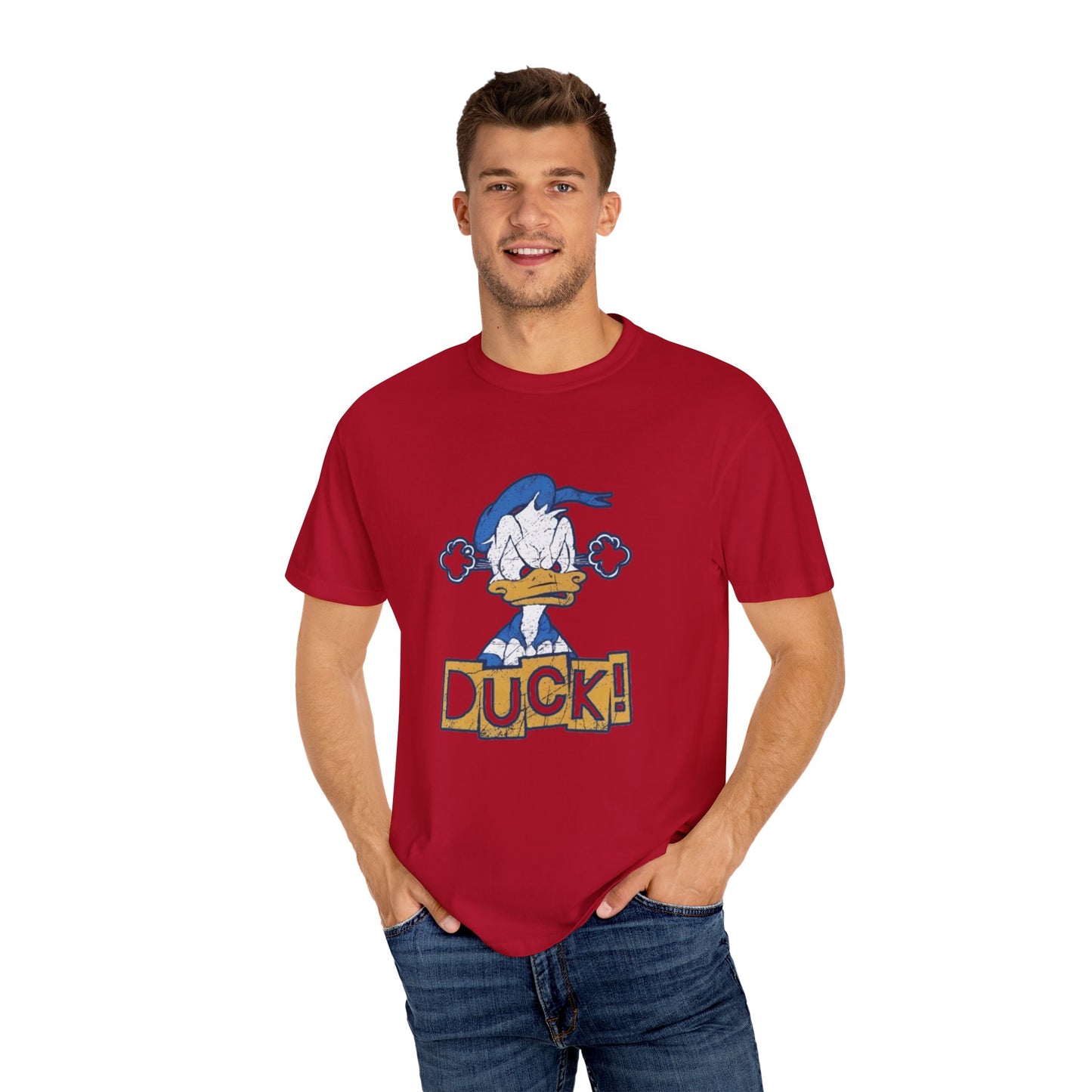 Cartoon Funny Duck Graphic T-Shirt