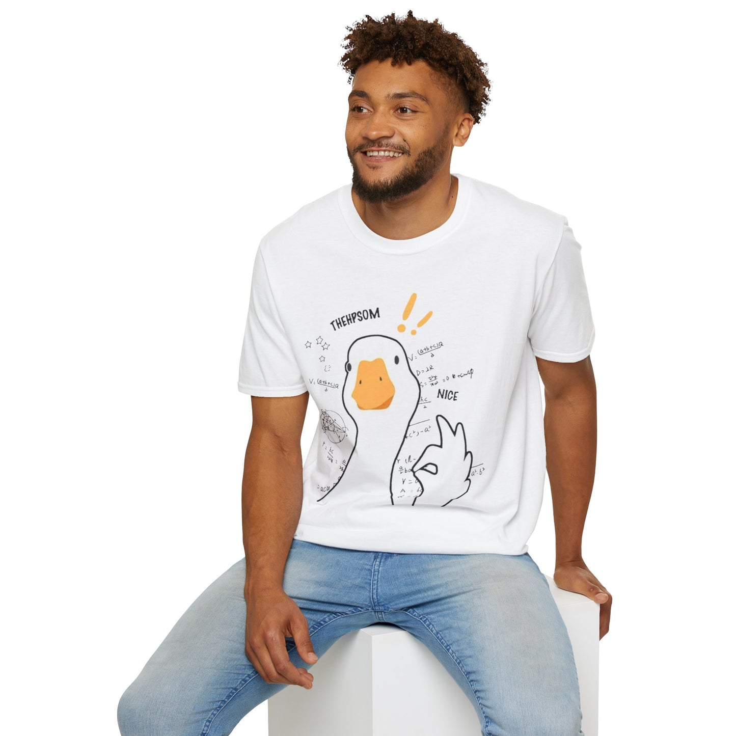 Cartoon Quirky Goose Unisex T-Shirt