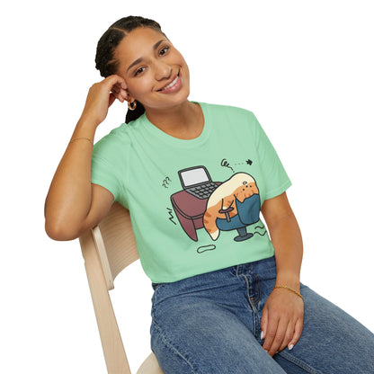Cartoon Cozy Cat Unisex T-Shirt