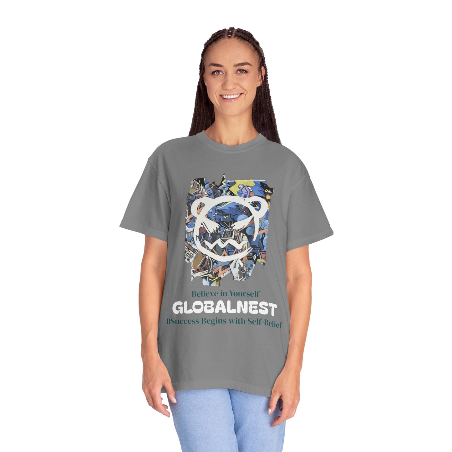 Cartoon Motivational Graphic T-shirt