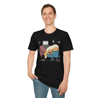 Cartoon Cozy Cat Unisex T-Shirt