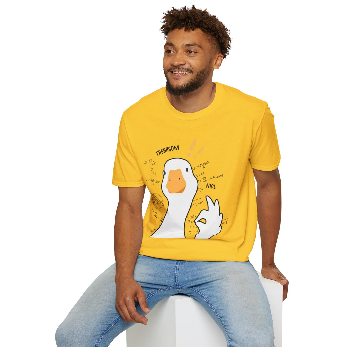 Cartoon Quirky Goose Unisex T-Shirt