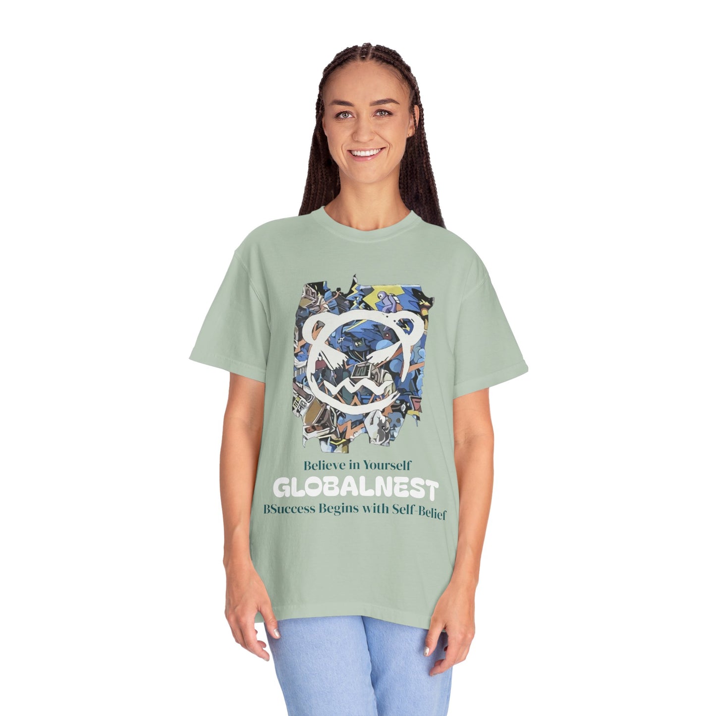 Cartoon Motivational Graphic T-shirt