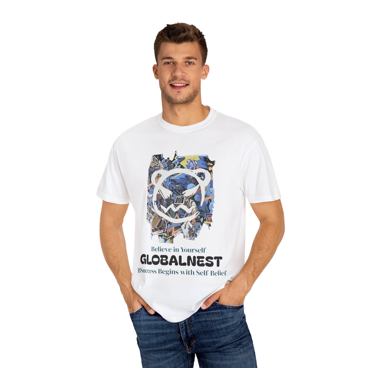 Cartoon Motivational Graphic T-shirt