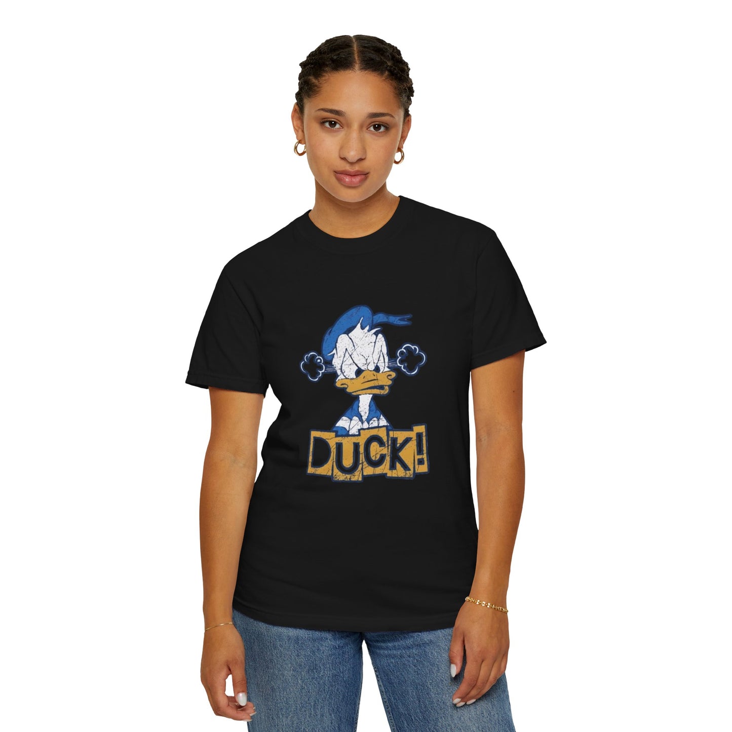 Cartoon Funny Duck Graphic T-Shirt
