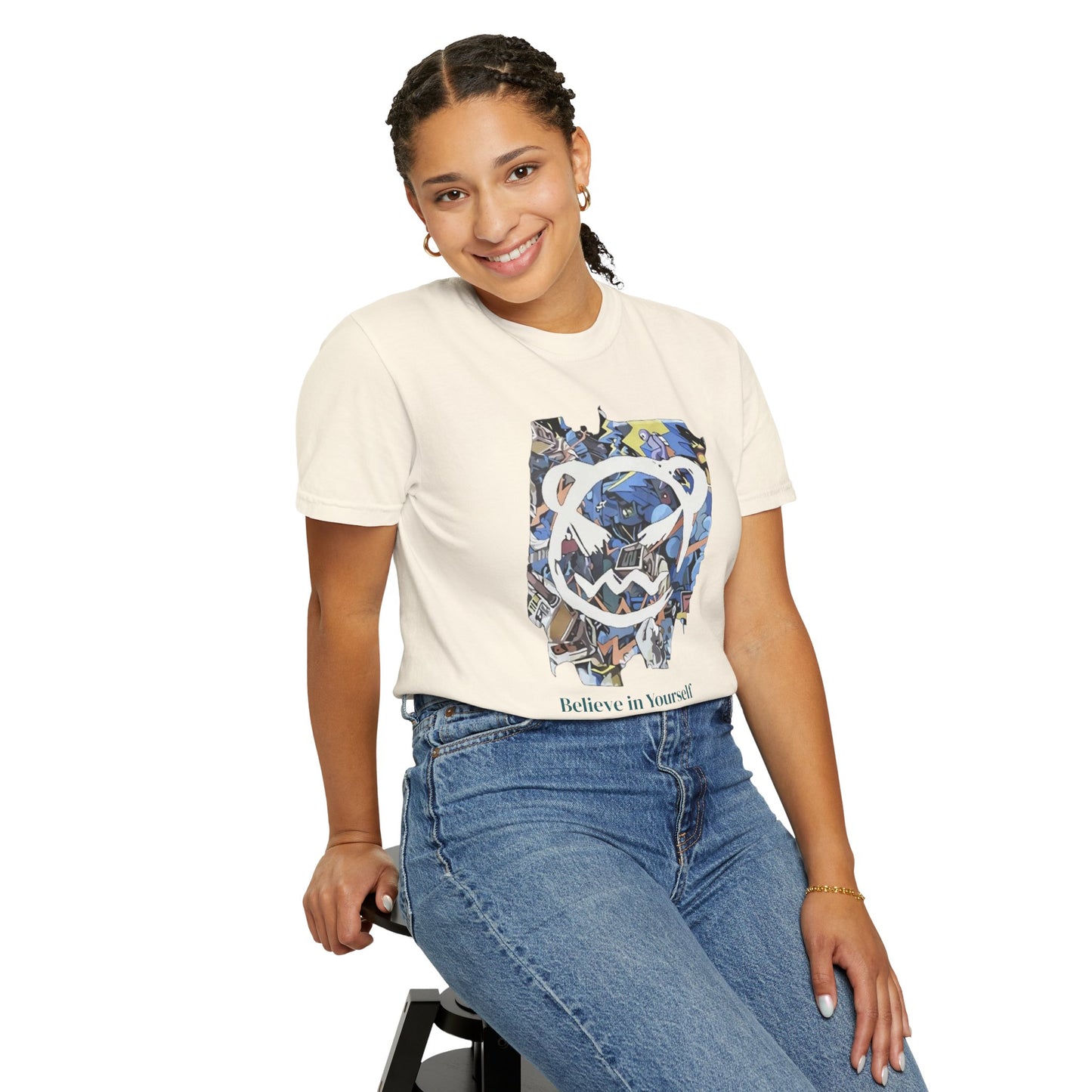 Cartoon Motivational Graphic T-shirt