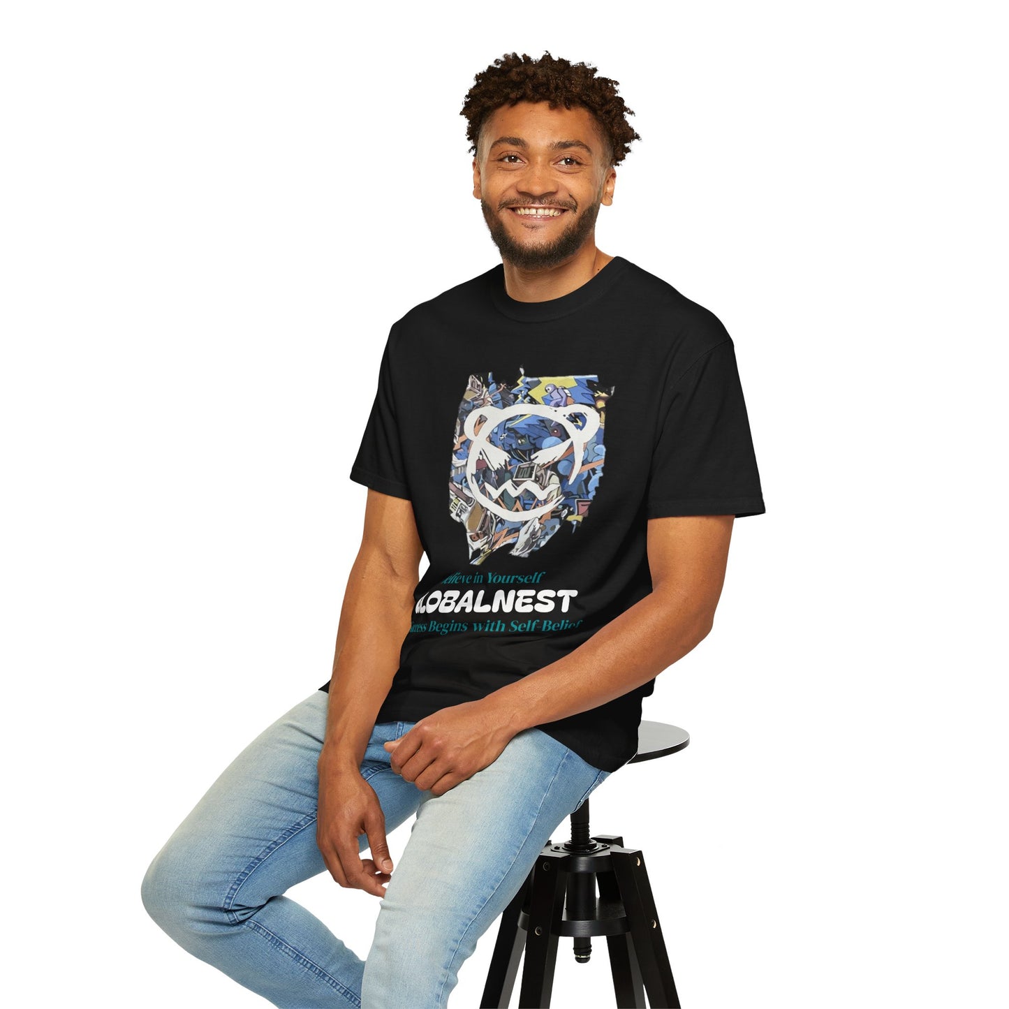 Cartoon Motivational Graphic T-shirt