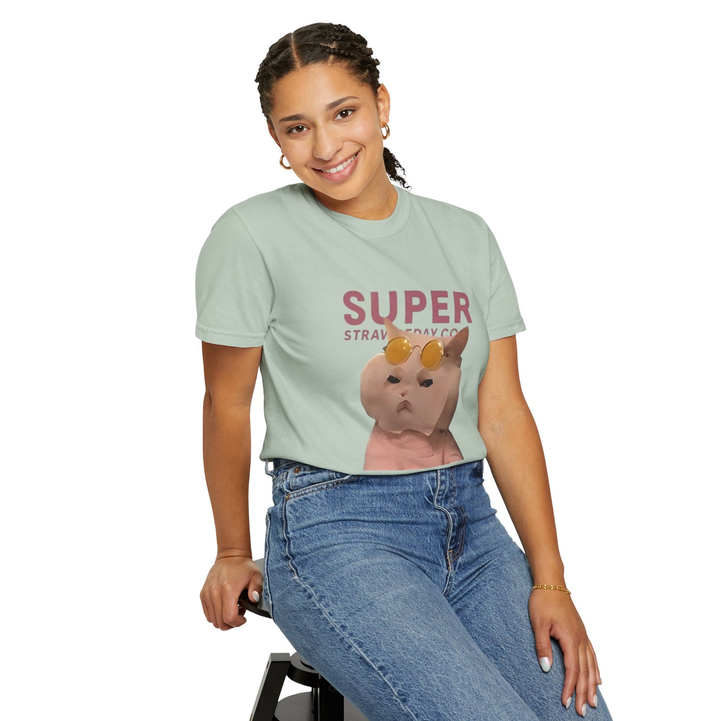 Cartoon Funny Meow Unisex T-Shirt