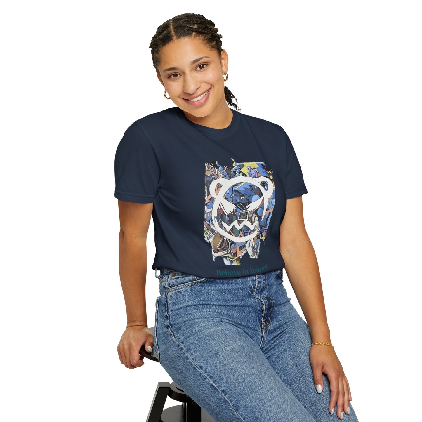 Cartoon Motivational Graphic T-shirt