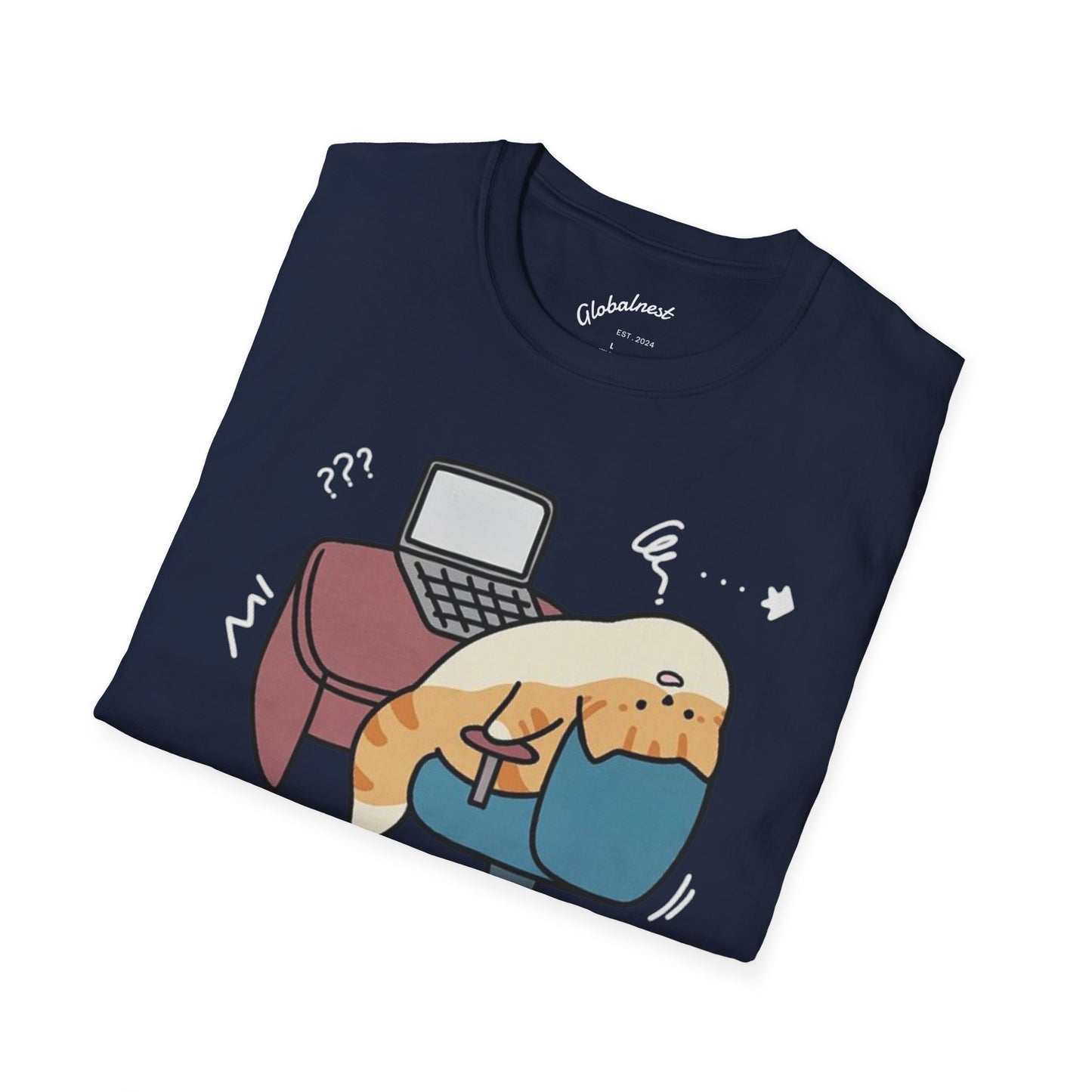 Cartoon Cozy Cat Unisex T-Shirt