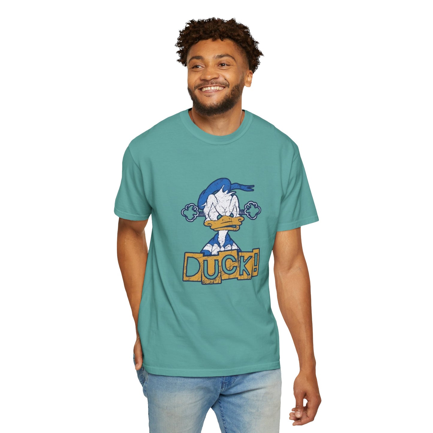 Cartoon Funny Duck Graphic T-Shirt