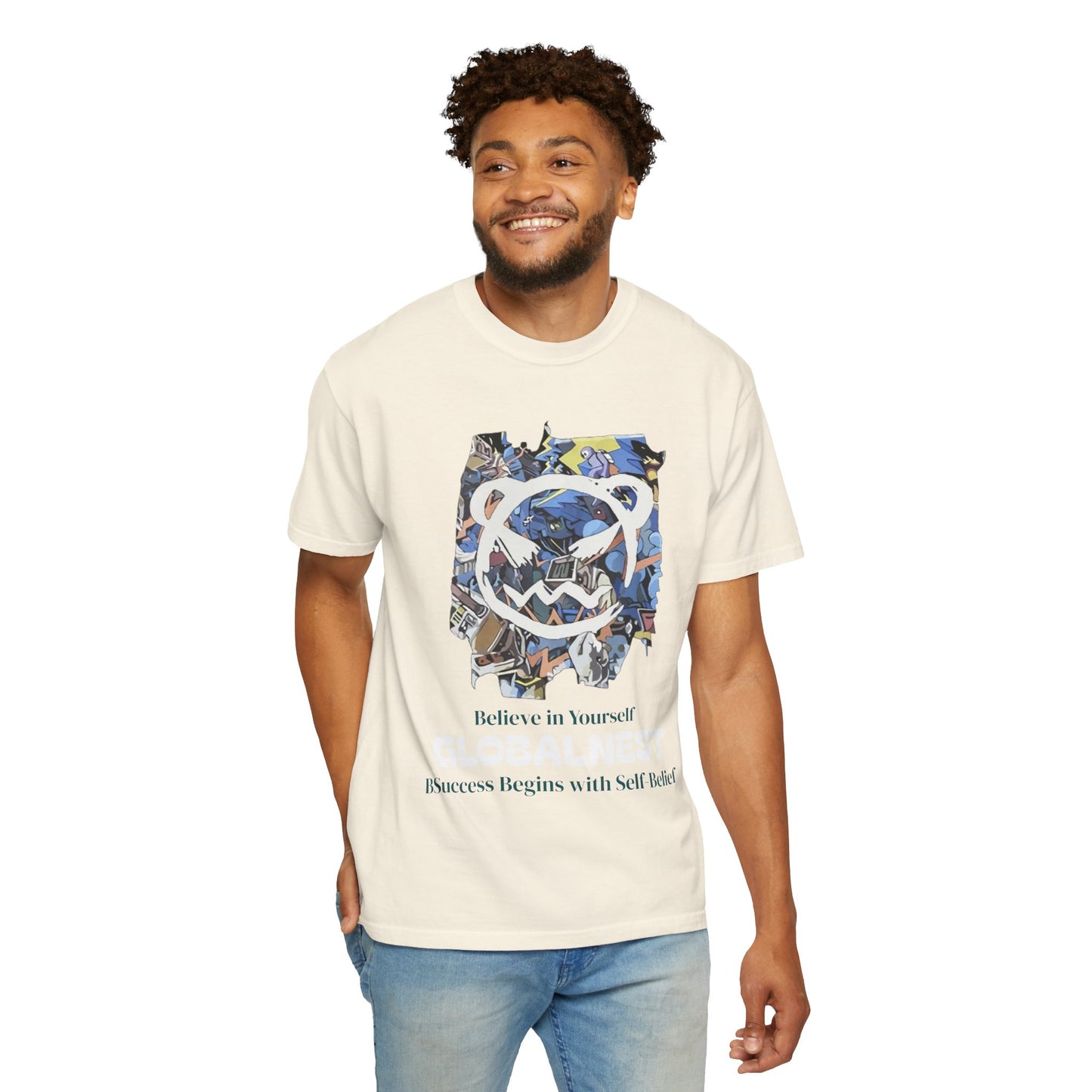Cartoon Motivational Graphic T-shirt