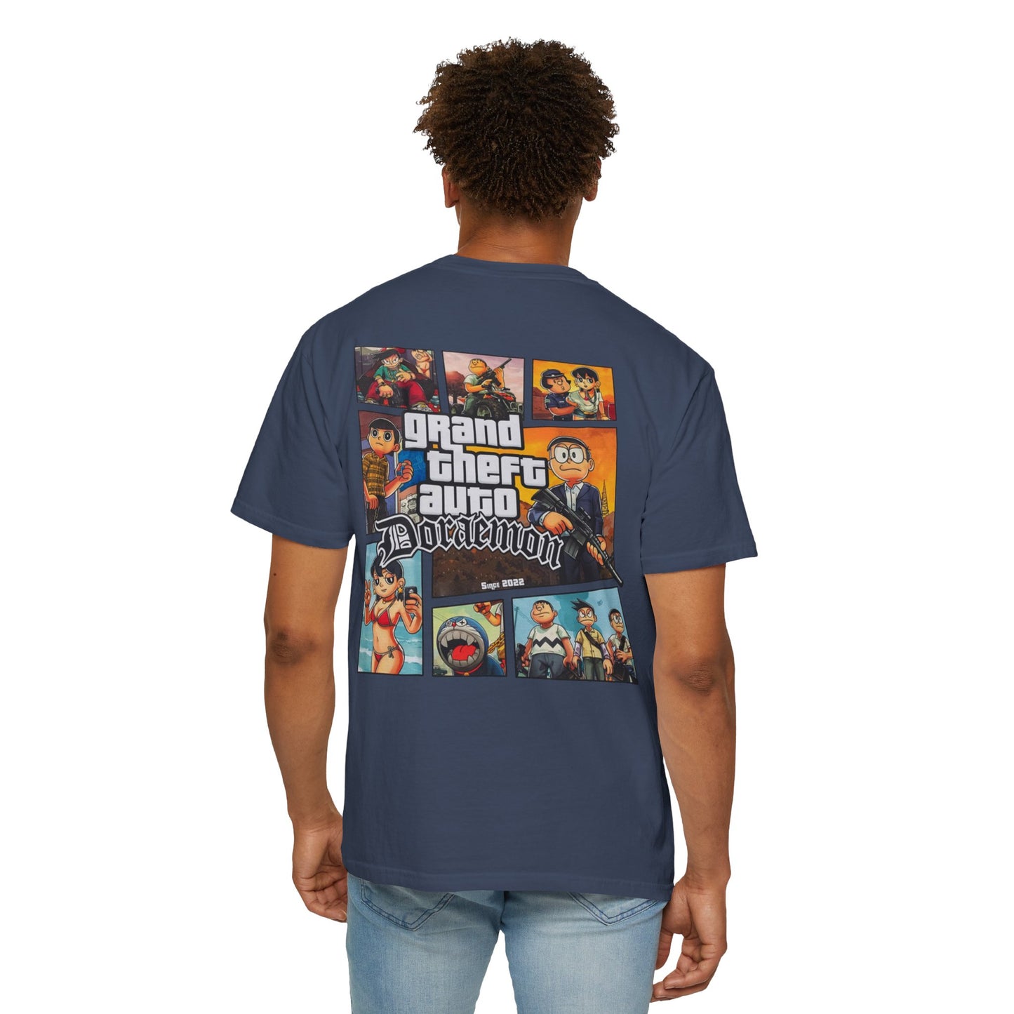 Cartoon GTA & Doraemon Unisex T-Shirt