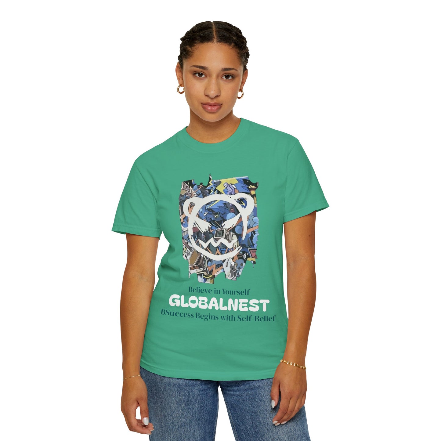 Cartoon Motivational Graphic T-shirt