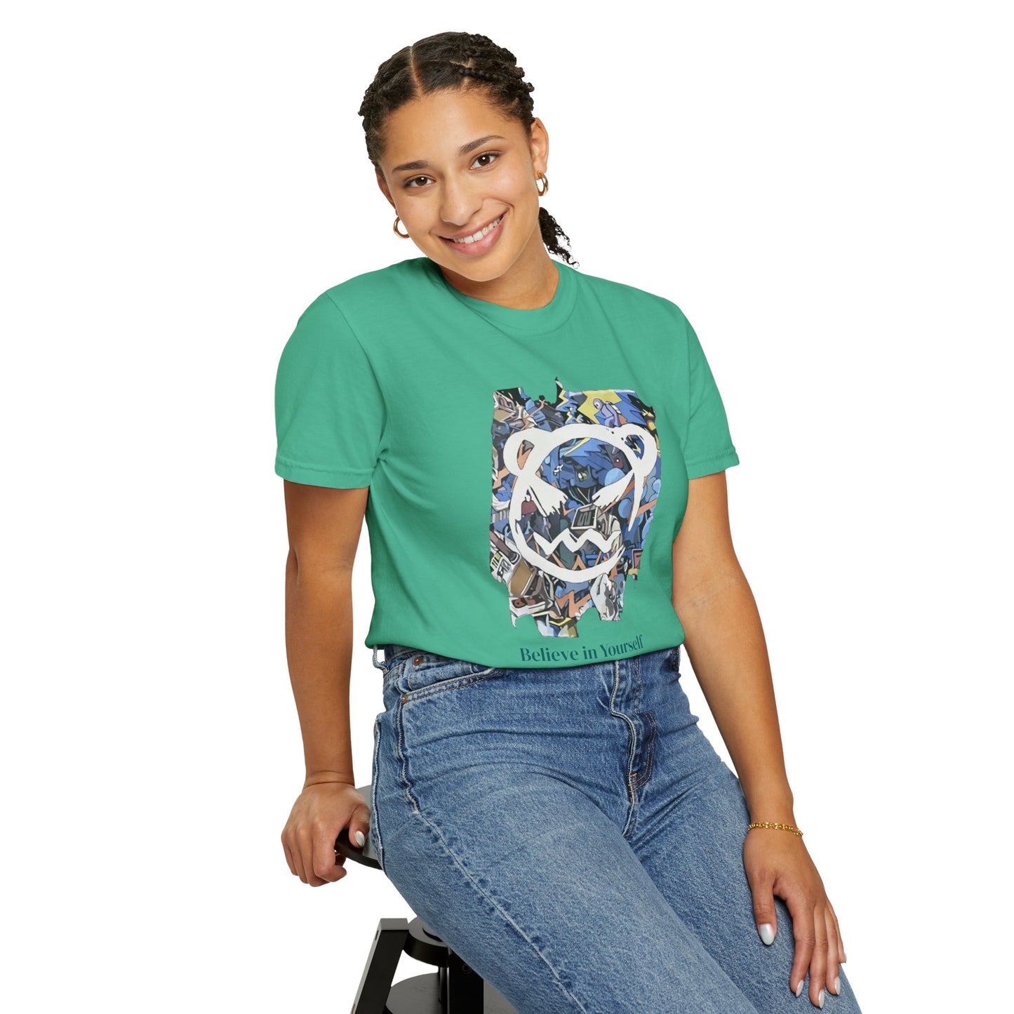Cartoon Motivational Graphic T-shirt
