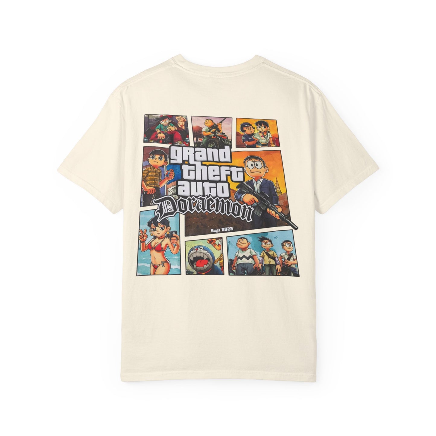 Cartoon GTA & Doraemon Unisex T-Shirt