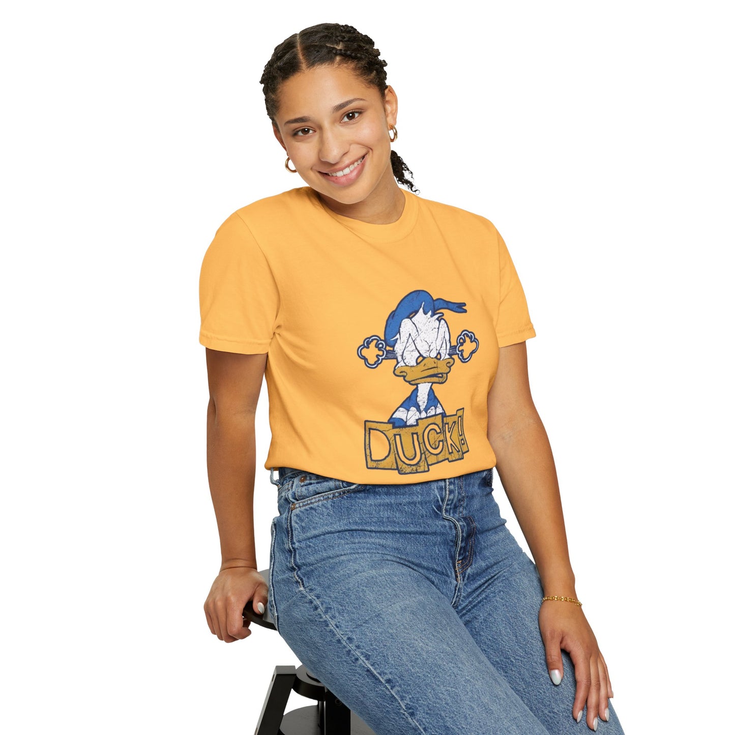 Cartoon Funny Duck Graphic T-Shirt