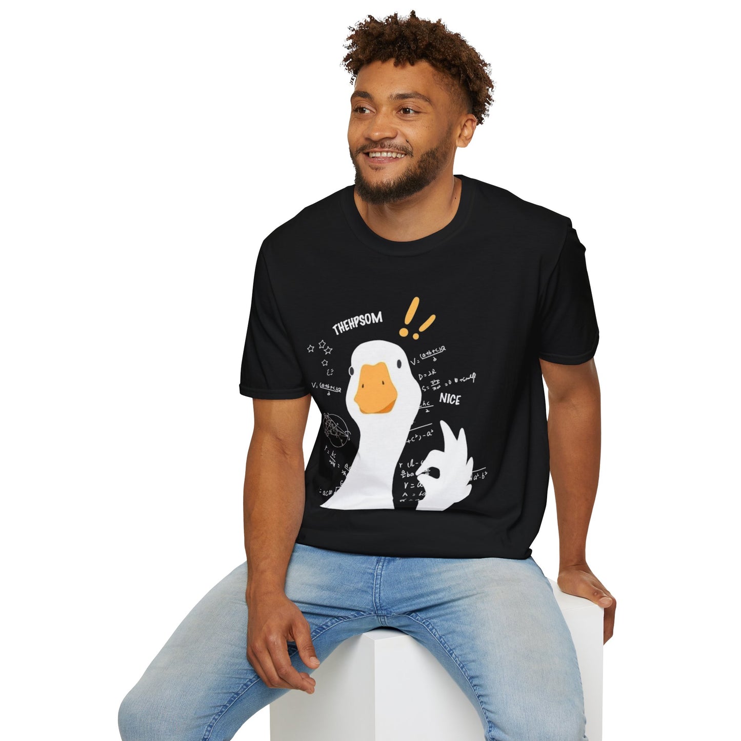 Cartoon Quirky Goose Unisex T-Shirt