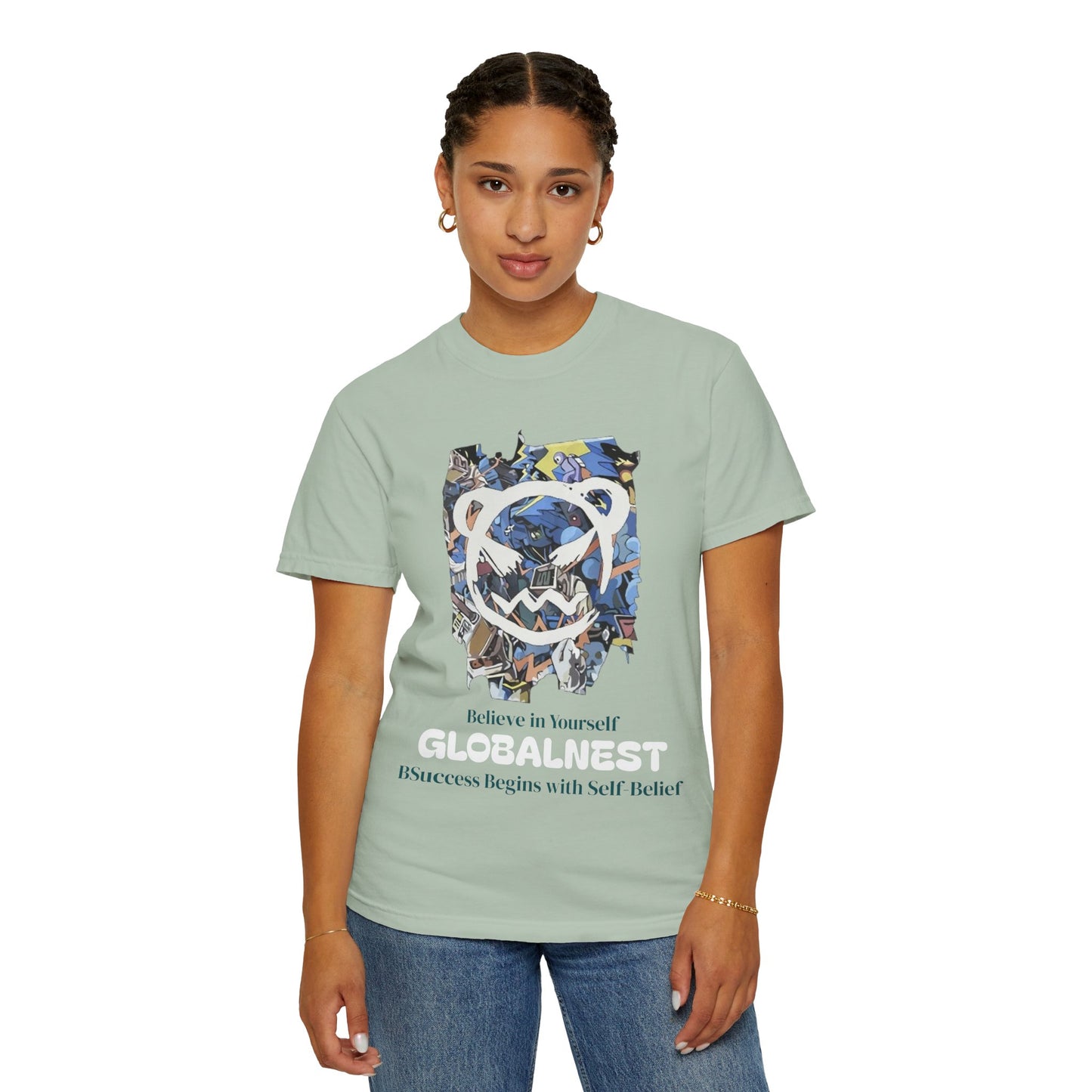 Cartoon Motivational Graphic T-shirt