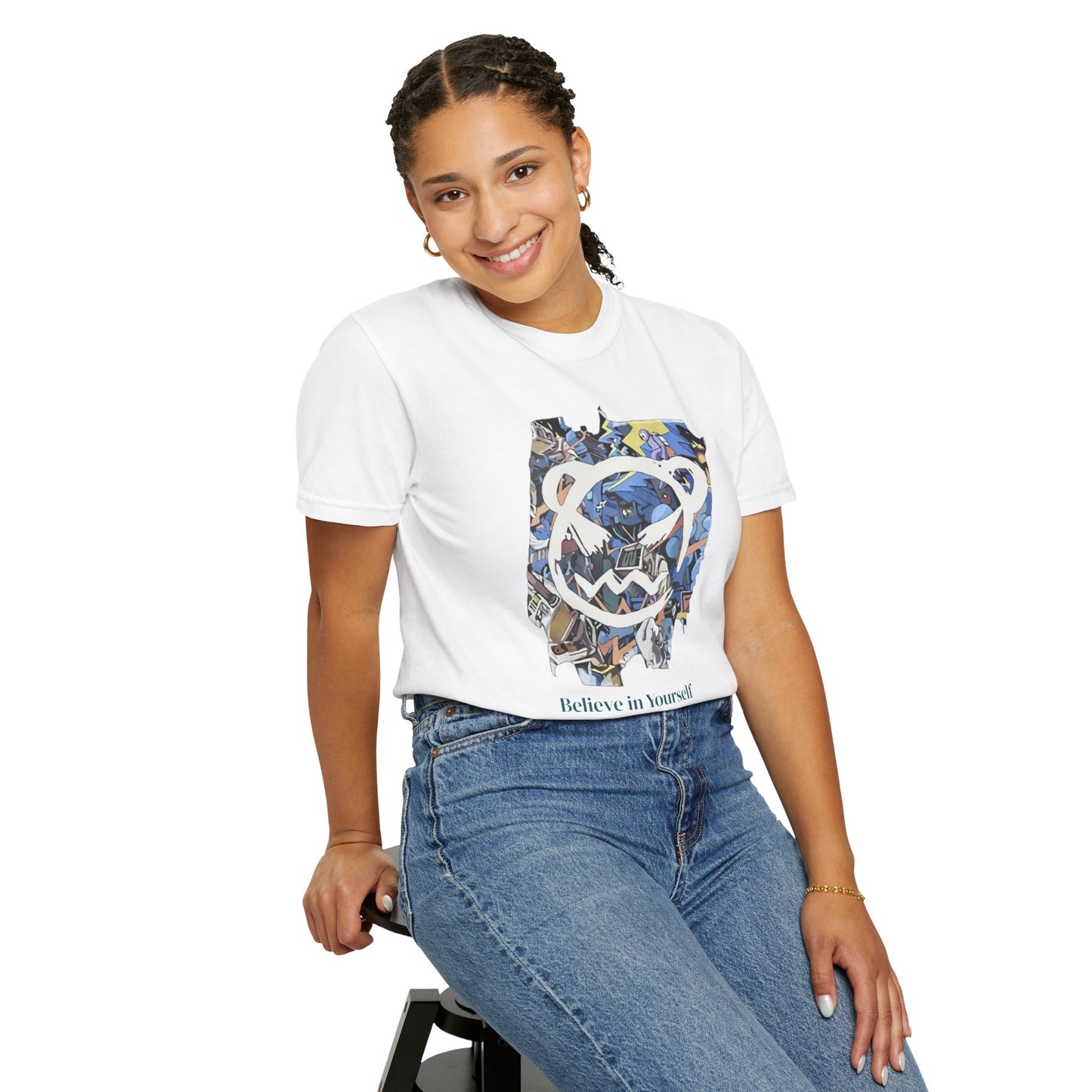Cartoon Motivational Graphic T-shirt