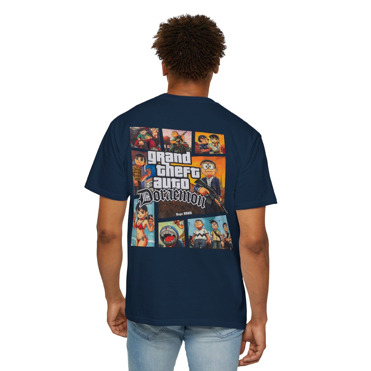 Cartoon GTA & Doraemon Unisex T-Shirt
